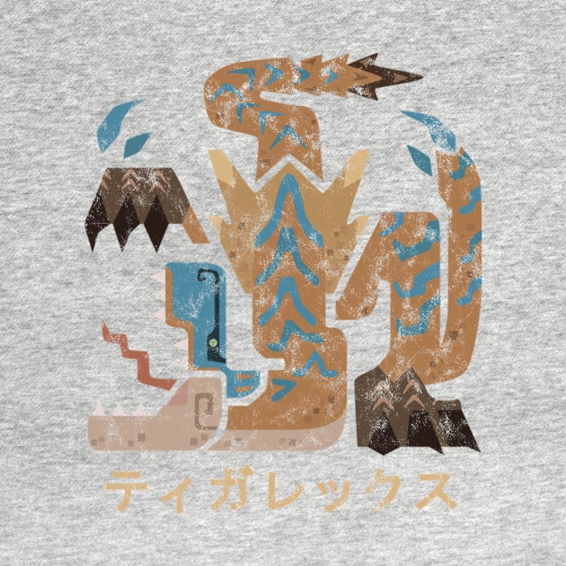 Monster Hunter World Iceborne Tigrex Kanji Icon by StebopDesigns